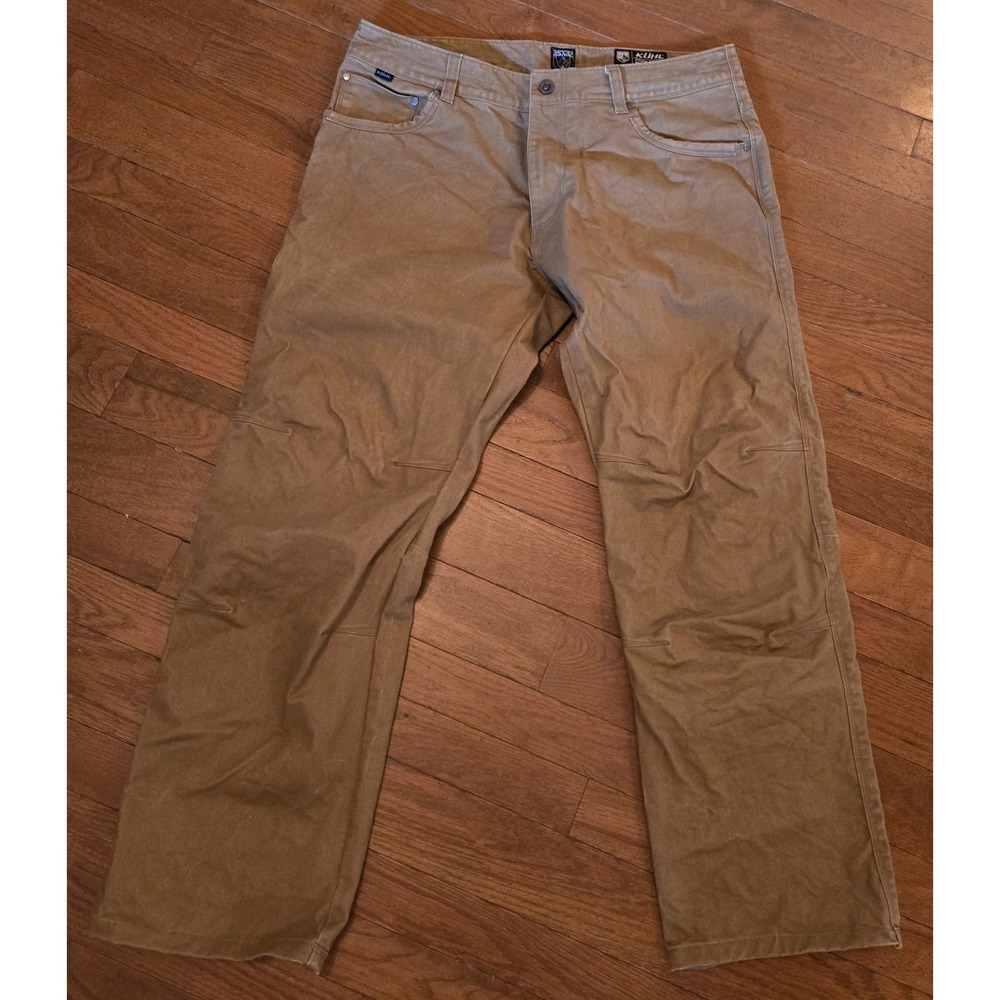 Men's Kuhl Vintage Patina Dye RYDR Outdoor Pants Size 35x29 Hemmed Workwear